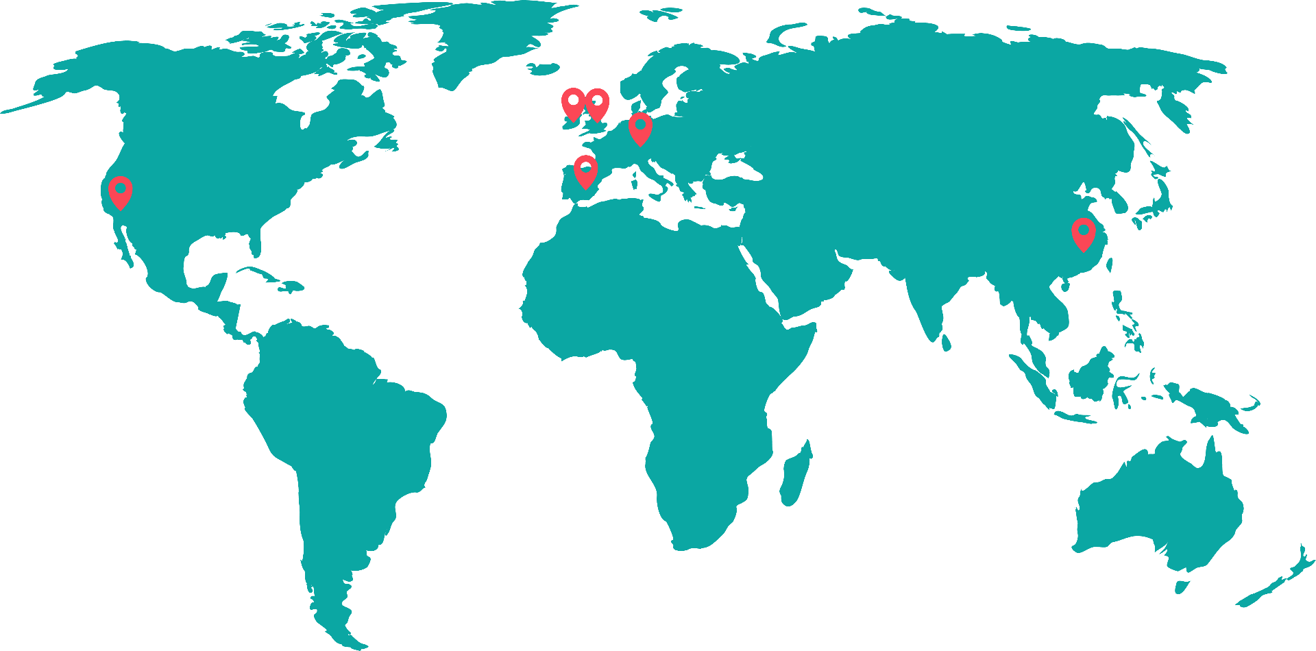 Global operations map showing Benova locations across Europe, China and the United States